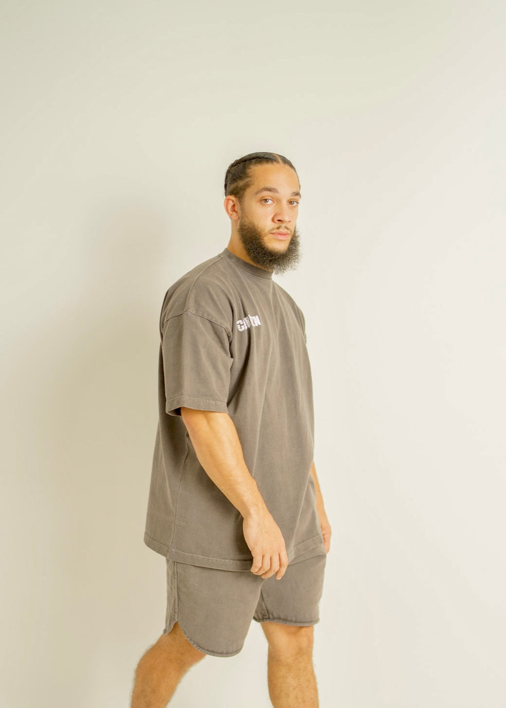 The washed oversized Tee - Dark Chocolate Brown