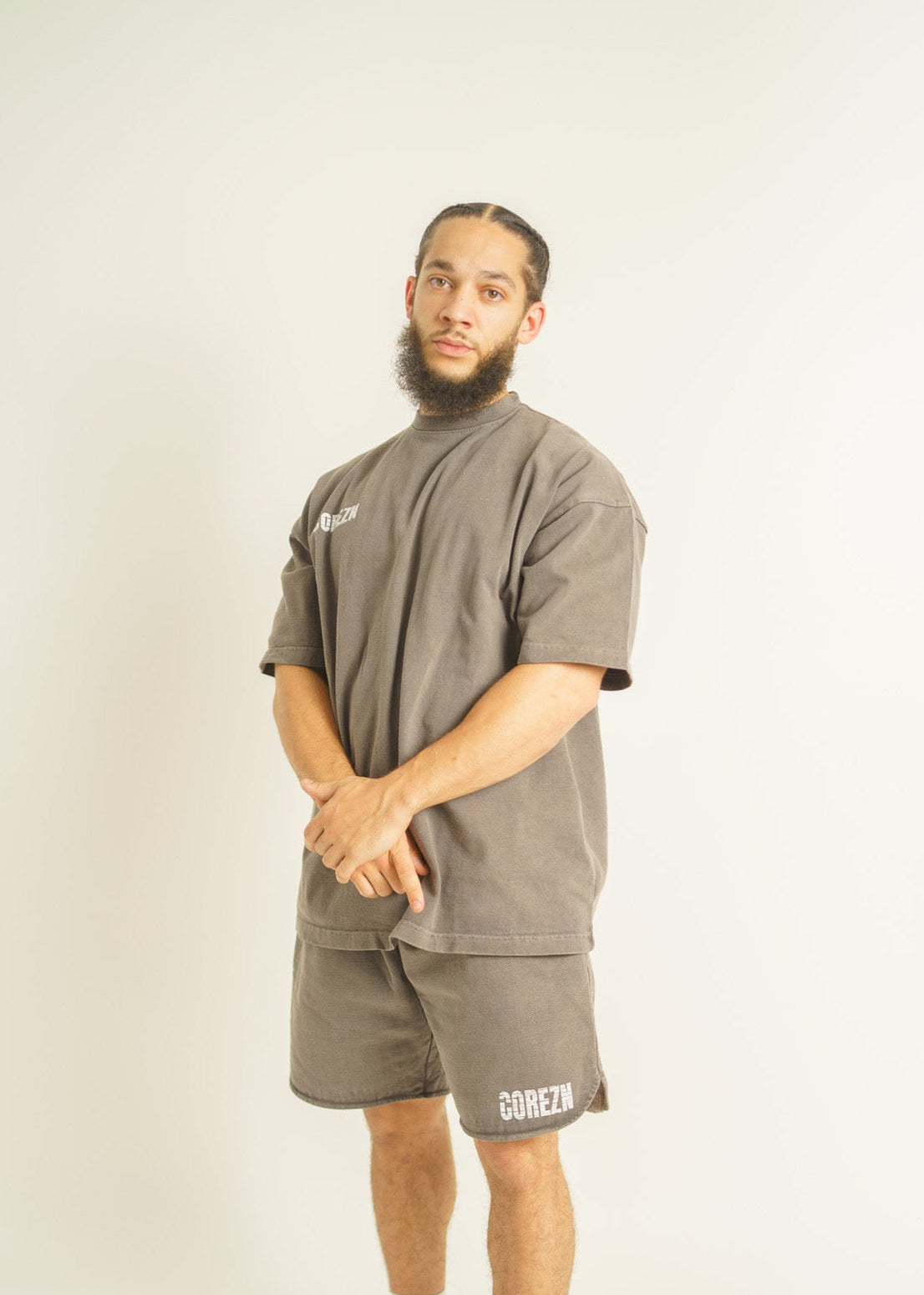 The washed oversized Tee - Dark Chocolate Brown