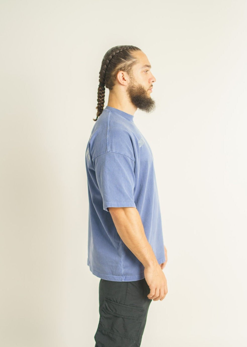 The washed oversized Tee - Blue