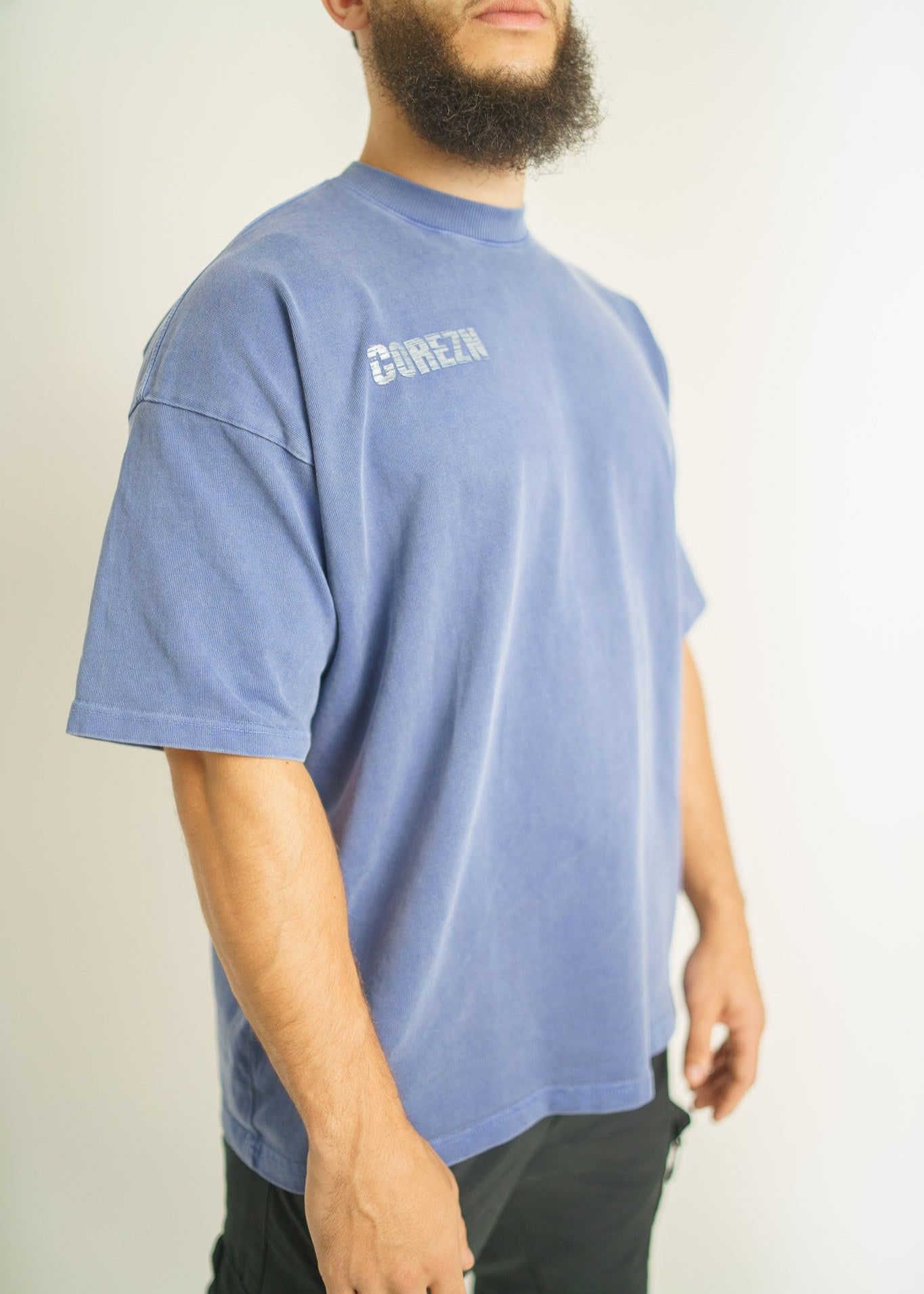 The washed oversized Tee - Blue
