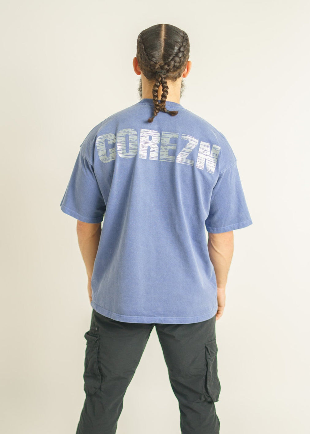 The washed oversized Tee - Blue