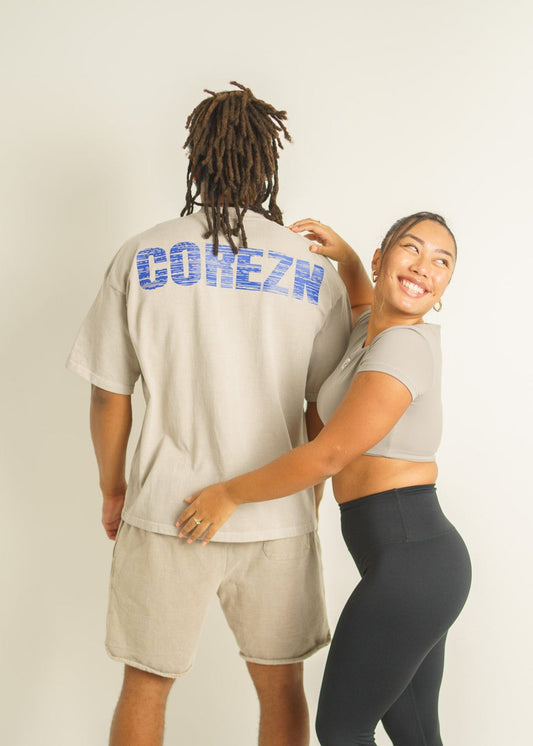 The washed oversized Tee - Cream