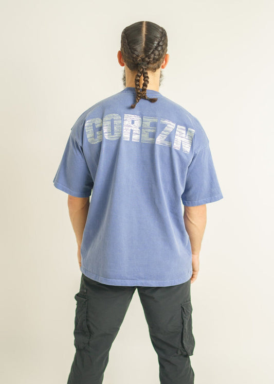 The washed oversized Tee - Blue