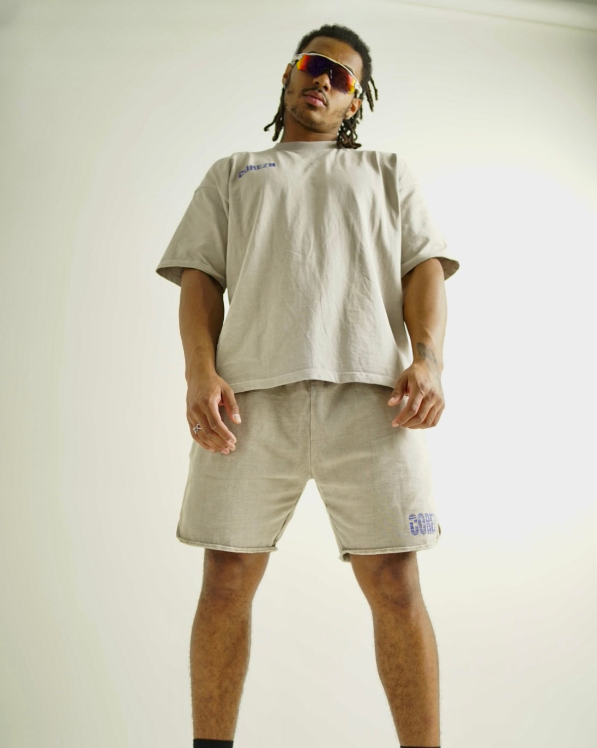 The washed oversized Tee - Cream